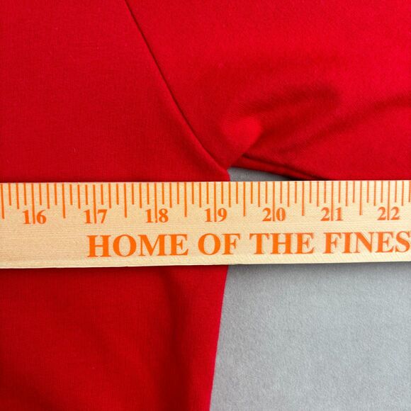 American Apparel Hoodie Mens M Bright Red California Fleece Full Zip Sweatshirt - Picture 7 of 10